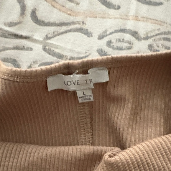 Tan Ribbed Jumpsuit - Picture 2 of 2